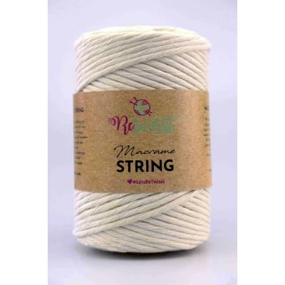 ReTwisst Macrame String 5 mm 00 přírodní