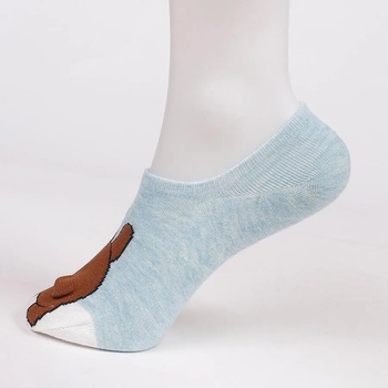 Image 1 of Дамски терлици в синьо с мече