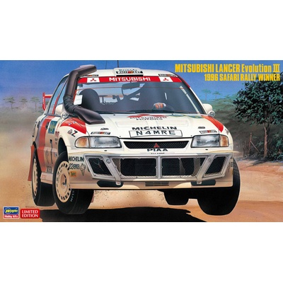 Hasegawa Mitsubishi Lancer Evolution III 1996 Safari Rally Winner 1:24