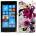 Nokia Lumia 720 Purple Flora Силиконов Калъф + Протектор