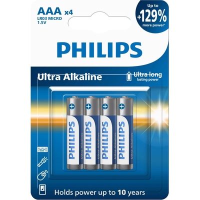 Philips Ultra Alkaline AAA 4ks LR03E4B/10