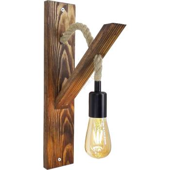 ASIR GROUP Стенно осветително тяло AHSAP 1xE27/40W/230V, бор/орех (AS2955)