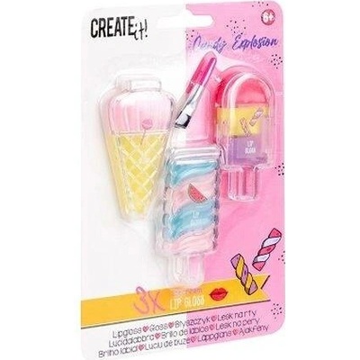 Create it! Sada lesků na rty ve tvaru zmrzliny 3 ks