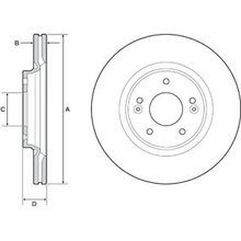 DELPHI Brzdový kotúč BG4931C