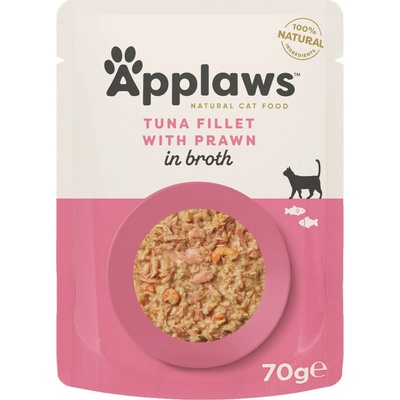 Applaws Cat tuňák a krevety ve vývaru 70 g