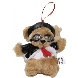 MFH Плюшено мече пилот с очила, около 14 cm (37763)