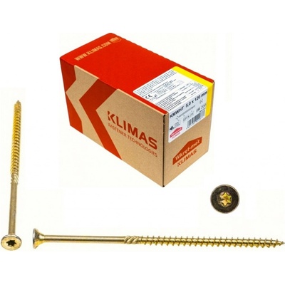 KLIMAS Wkret-met WKCS Ø5 mm TX-25 konštrukčná skrutka do dreva so zápustnou hlavou 120 mm - 200 ks