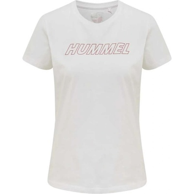 Тениска Hummel Cali Cotton short sleeve T-shirt - White (White / Withered Rose)