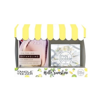 Tangle Teezer Hello Sunshine Set - Kartáč na vlasy + gumička do vlasů Dárková sada