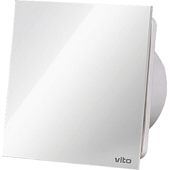 Image 1 of VITO ВЕНТИЛАТОР venti gl100 ф100 СТЪКЛЕН ПАНЕЛ С КЛАПА БЯЛ (8005230)