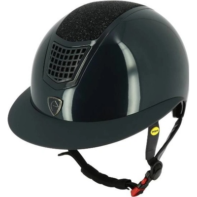 EQUITHEME Bezpečnostní helma Airy LM MIPS blue shiny – Zboží Dáma