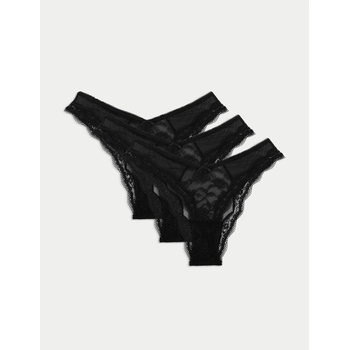 Marks & Spencer 3 бр. дантелени бикини Jasmine Miami Marks & Spencer черна Marks & Spencer | Cheren | ЖЕНИ | 6