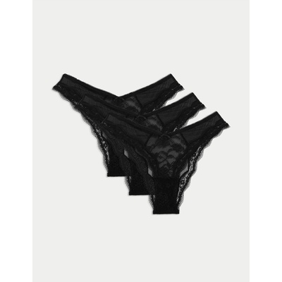 Marks & Spencer 3 бр. дантелени бикини Jasmine Miami Marks & Spencer черна Marks & Spencer | Cheren | ЖЕНИ | 6