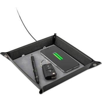 Image 1 of 4smarts Pocket Tray Organizer, 15W - настолен органайзер с поставка (пад) за безжично зареждане за Qi съвместими устройства (черен)