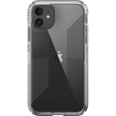 Speck Presidio Grip Case - удароустойчив хибриден кейс за iPhone 11 (прозрачен)