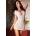 Chilirose Комплект мини рокля и прашки Chilirose 4009 бял