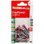 FISHER ДЮБЕЛ fischer 534996 duopower ф5х25мм С ВИНТ 18бр (534996)