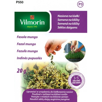 VILMORIN BIO Fazuľa MUNGO na klíčky P550 20 g