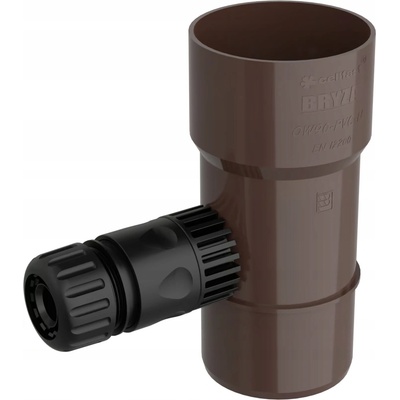 Bryza Sběrač dešťové vody Ø 110 mm se závitem 1" RAL 8017 hnědý