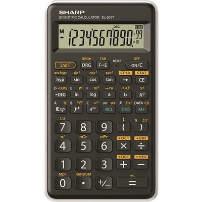 SHARP „EL-501TBWH“, čierno-biela, v krabici SH-EL501TWH