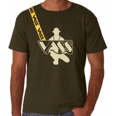 V1804 Vass Printed w/strap T- Shirt khaki green