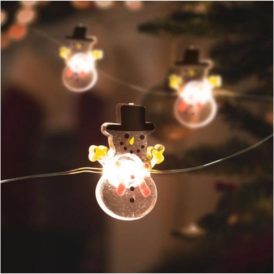 Family LED Vianočná reťaz 10xLED 2xAA 1,2m teplá biela LC3542