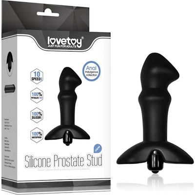 Силиконов простатен масажор с 10 вибро режима, 12, 7см. - Prostate Stud (LVTOY00460)