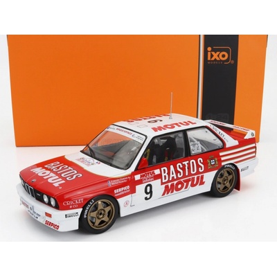 Ixo-models BMW 3-series M3 e30 Team Motul Bastos N 9 4th Rally Tour De Corse 1988 Francois Chatriot Michel Perin Červená Bílá 1:24