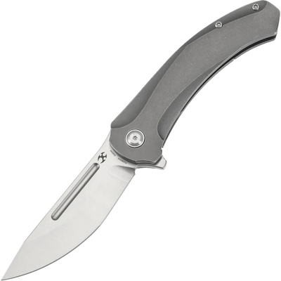 Kansept knives Hira Satin CPM S35VN Gray Anodized and Stonewashed Titanium K1090A3