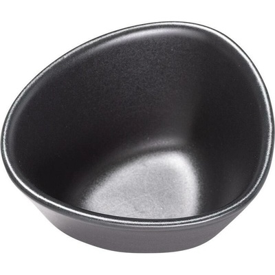 LIND DNA Jídelní miska CURVE kamenina černá 11 cm