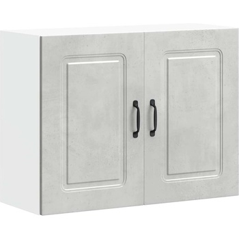 vidaXL Кухненски стенен шкаф, Kalmar, бетонно сив, инженерно дърво (853591)