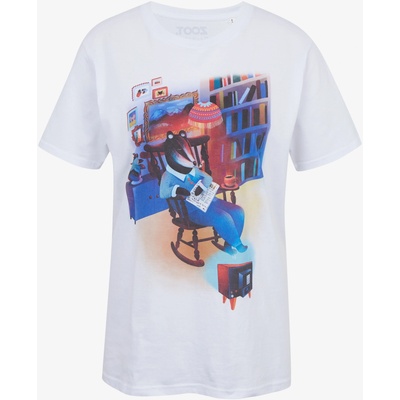 DOBRO Бяла дамска тениска с принт Zoot DOBRO. Язовец DOBRO | Byal | ЖЕНИ | S