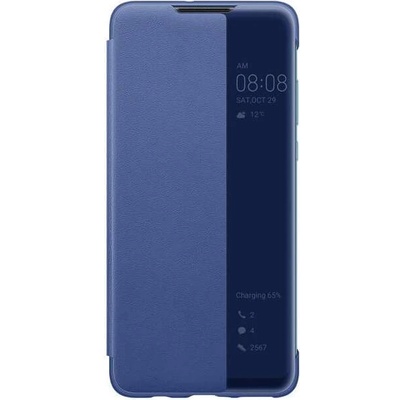Huawei Smart View Flip Cover - оригинален кожен калъф за Huawei P30 Lite (син)