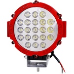  63w led Мощен диоден фар, Червен, прожектор халоген джип atv 4х4 офроуд