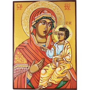  СПЕЦИАЛНА РЪЧНО РИСУВАНА ИКОНА СВЕТА БОГОРОДИЦА ОДИГИТРИЯ