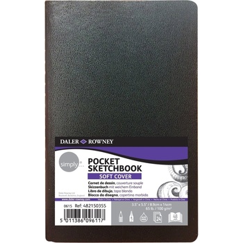 Daler-Rowney Simply Sketchbook Simply Скицник 24 8, 9 x 14 cm 100 g Black (482150355)