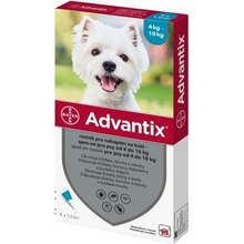 Advantix Spot-on pro psy 4-10 kg 4 x 1 ml