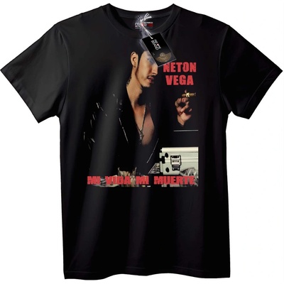 NOONEBRAND Тениска Neton Vega Мафия - 2XL, Black
