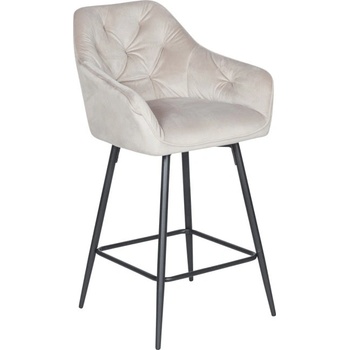 Carmen Бар стол Carmen LAZIO, до 100кг, дамаска, праховобоядисана метална база, лате (bt-3521312)