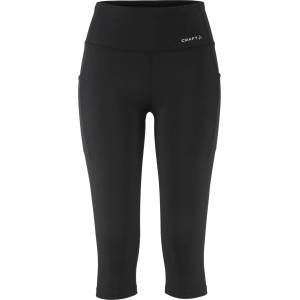 Craft Дамски клин за бягане Craft Women's Essence Capri 3 Running tights - Black (127-1194-0112)