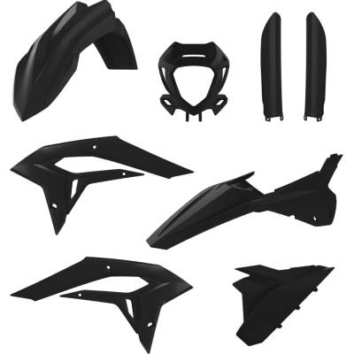 POLISPORT kompletní sada plastů BETA X-TRAINER 23-26 v sadě kryt světla (8667300002) a kryty tlumičů (8398700003) barva černá