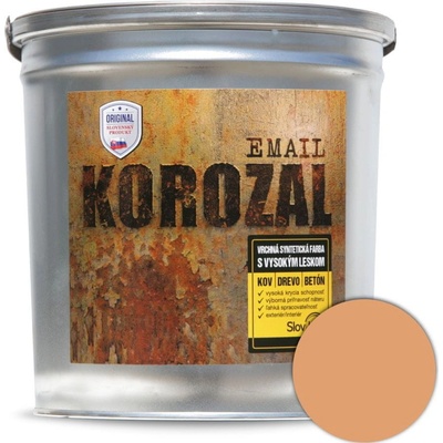Slovlak Korozal email 3kg Hnedý pastel