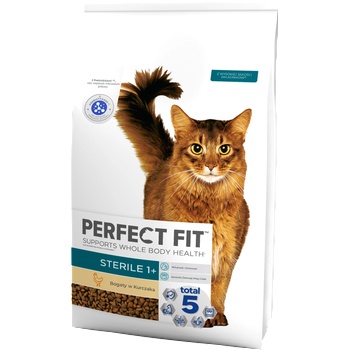 Perfect Fit - пълноценна суха храна за възрастни котки след кастрация, богата на пилешко месо, 7 кг