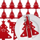 Vianočné prestieranie na príbory Ruhhy 22304 v tvare stromčeka sada 12 ks