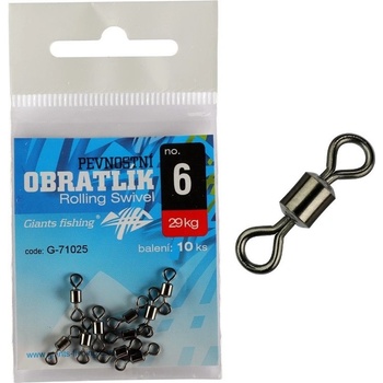 Giants Fishing Pevnostný obratlík Rolling Swivel veľ.12 19 kg 10 ks