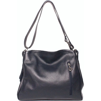 Dvouoddílová kožená tmavěkabelka na rameno i crossbody 22.2 modrá