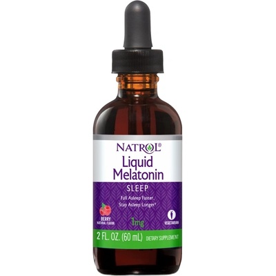 Natrol Melatonin Liquid 1 mg [60 мл] Горски плодове