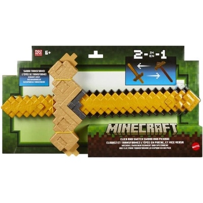 Minecraft transformujúci sa meč a krompáč 2v1