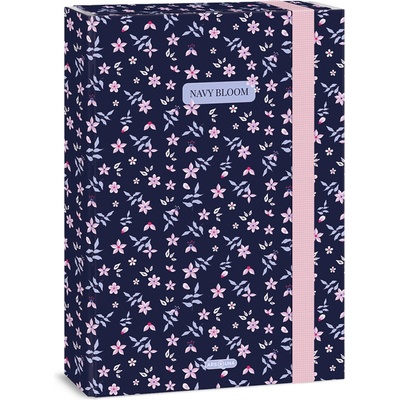Ars Una školský box A4 Navy Bloom