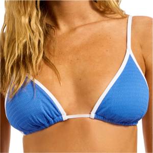 Seafolly Дамско бикини горнище Seafolly Women's Beach Bound Slide Tri Bikini top - Sapphire - размер 42 (EU) (150-5768-0416)